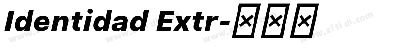 Identidad Extr字体转换